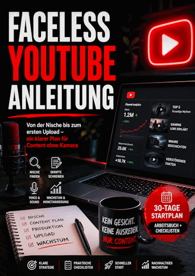 Faceless YouTube Anleitung PDF Cover